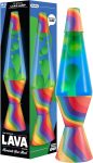 Lava The Original Lamp - 14.5 Warped Rainbow ?C Classic Liquid Motion Lamp - Yellow Wax and Blue Liquid - Item #2713 (Amazon Exclusive)