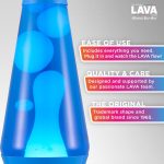 Lava The Original Lamp - New 14.5 Cerulean Blue ?C Classic Liquid Motion Lamp - White Wax and Blue Liquid - Item #2362 (Amazon Exclusive)