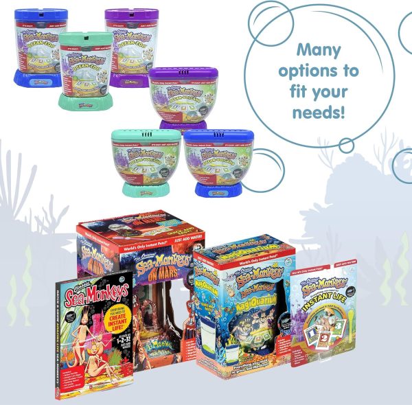 Sea-Monkeys Magiquarium - World's Easiest. No-Mess Pet - Grow Your Own Pet in a Light-Up Aquarium - Ages 6 and Up - One Kit