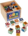 Schylling ABC Wooden Alphabet Blocks Toy